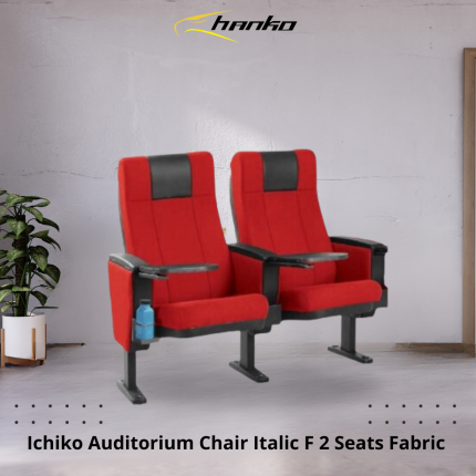 Ichiko Auditorium Chair Italic F 2 Seats Fabric