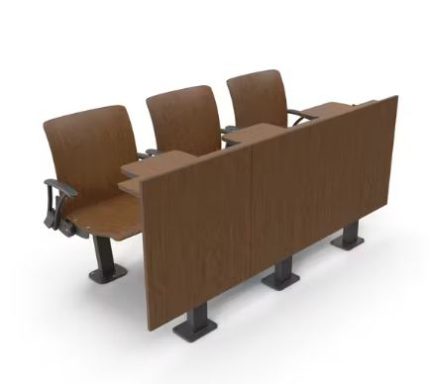 Kursi Dan Meja Auditorium Kayu Gelap Jakarta