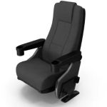 Kursi Auditorium Bioskop Hitam Jakarta