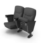 Kursi Auditorium Teater Custom Hitam
