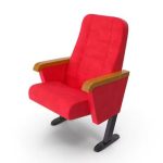 Kursi Auditorium Menekan Merah Jakarta